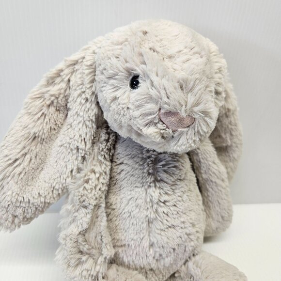 Jellycat Medium Bashful Pink Blush Bunny Plush Stuffed Toy - Picture 2 of 4